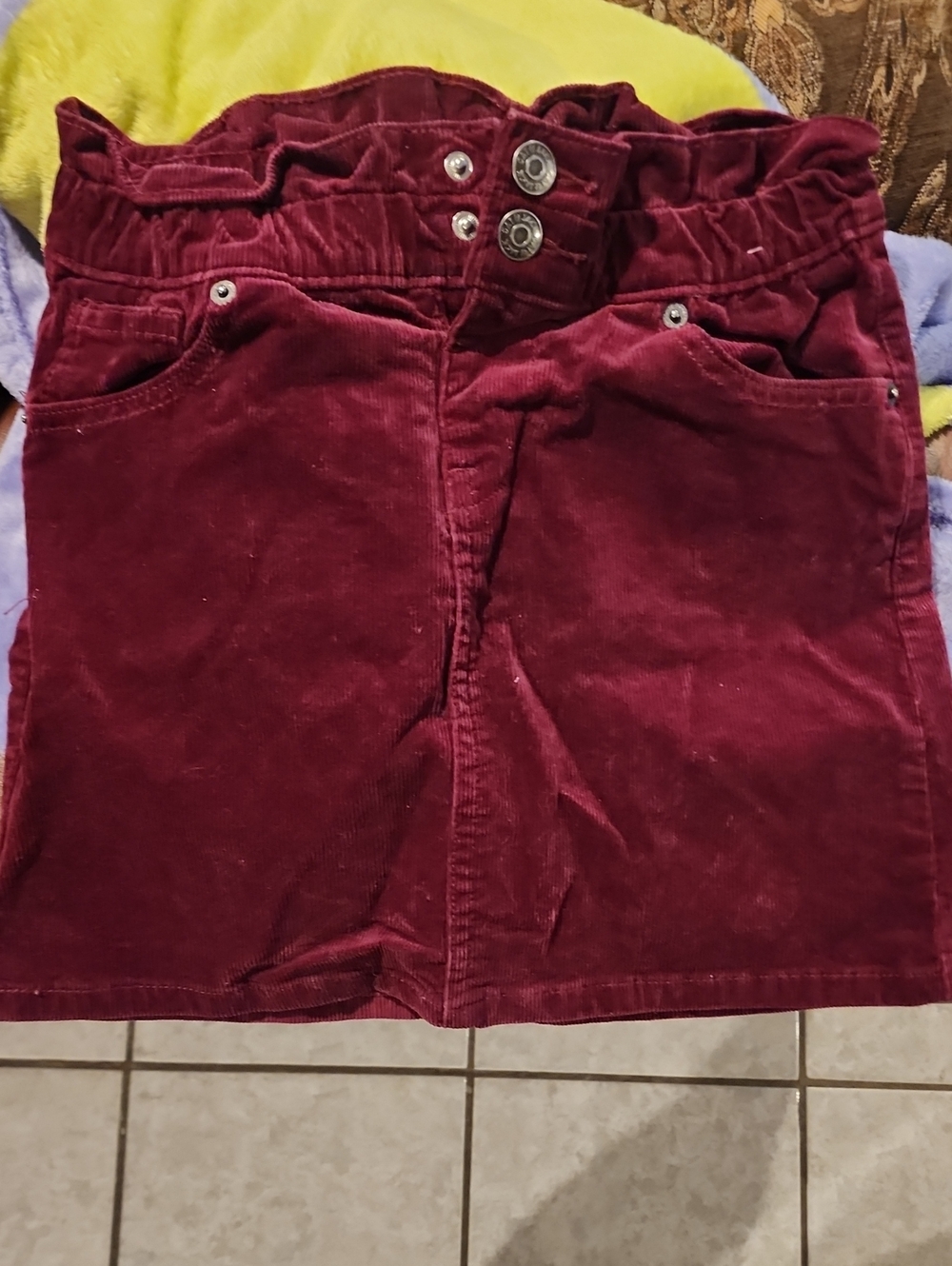Cat & Jack Burgundy Corduroy Skirt